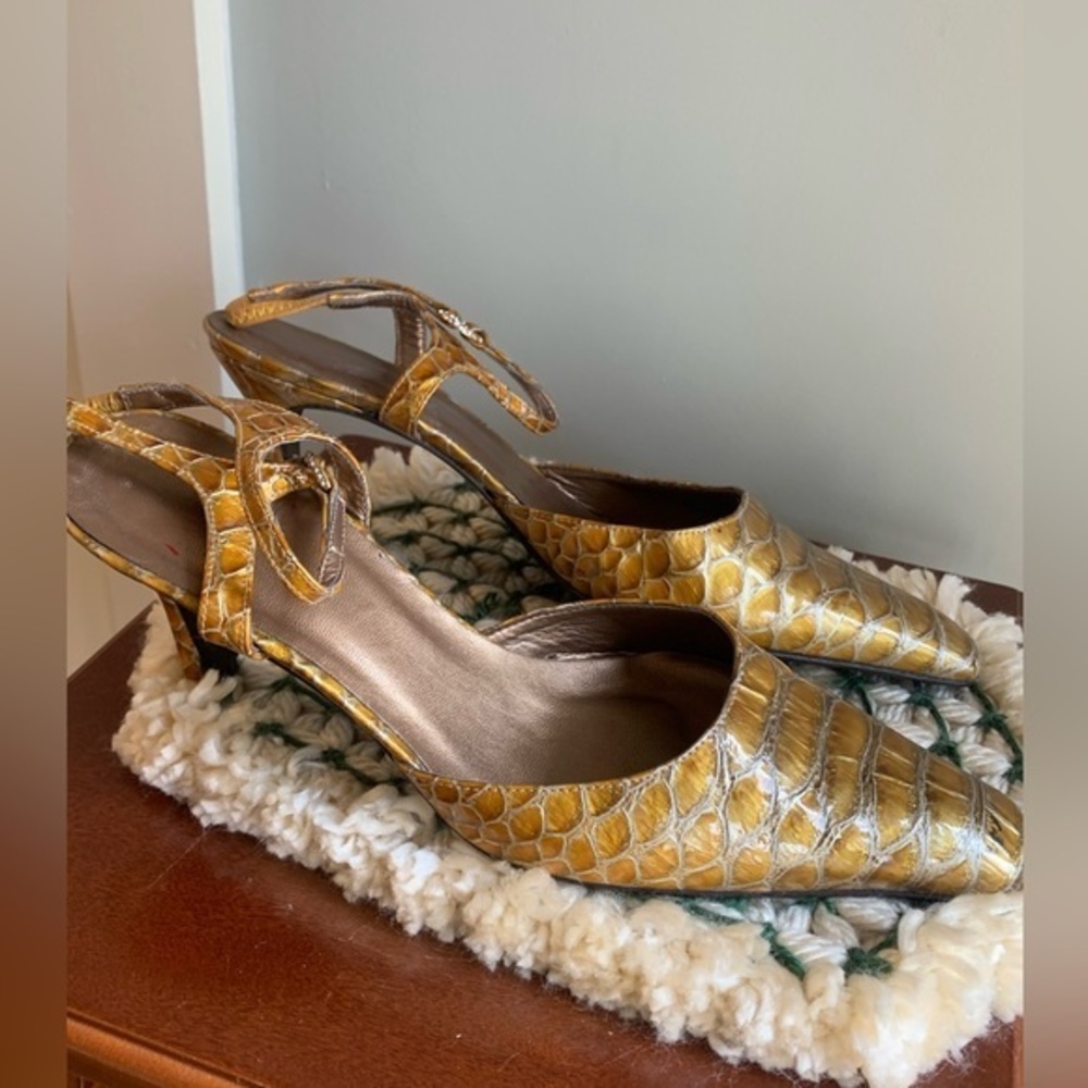 Melian High Strappy Heels pointed toe pumps shoes size 8.5